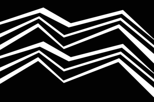 un negro y blanco imagen de un montaña rango vector