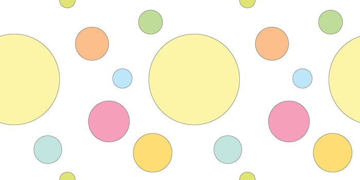 A pattern of colorful circles on a white background vector