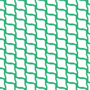 Green Wave Grid Seamless Repeating Abstract Shape for Decor and Textile vector
