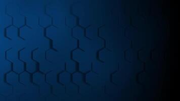 abstrakt trogen teknologi bakgrund med en blå hexagonal rutnät mönster. modern digital begrepp med riklig kopia Plats video