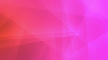 vibrerande abstrakt geometrisk bakgrund med en lysande rosa och magenta lutning och genomskinlig skikten. video