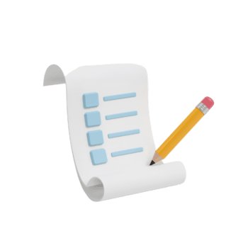 Lista criação com uma lápis dentro uma imaculado configuração representando produtividade e organização png