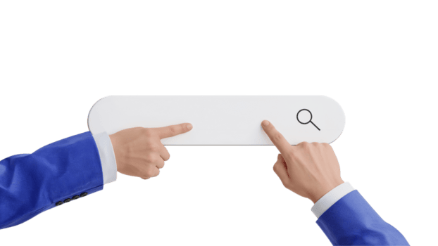 mani interagendo con ricerca bar interfaccia, evidenziazione digitale interazione e informazione png