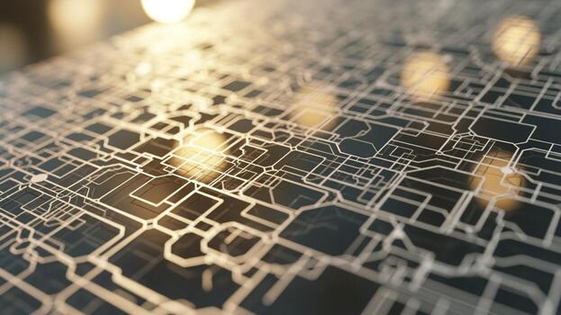 A close up of a computer screen with a grid pattern photo