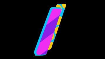 abstrakt retro mönster snedstreck skiljetecken ikon animering video