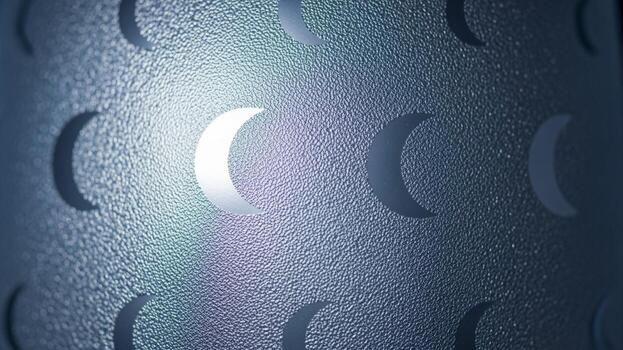 A close up of a metal object with a circle pattern photo