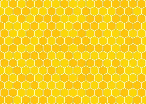 amarillo panal modelo con repitiendo hexagonal formas en un geométrico cuadrícula diseño vector