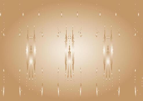 Abstract Gold Metallic Shapes Composition, brown abstract background design. vector