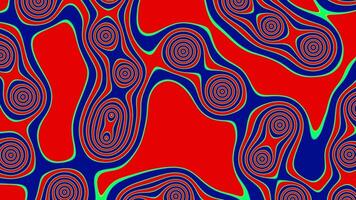 Acid animation VJ loop with hypnotize paints background video