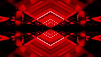 inferno rosso neon luminosa freccia tunnel vj ciclo continuo sfondo animazione illuminazione video