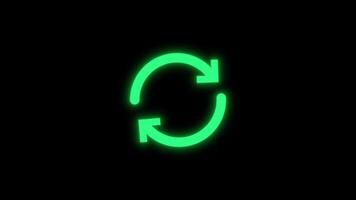 flera riktningar lysande pil prickad animering med strömmande pilformad prickad mönster i sömlös rörelse. perfekt för riktnings visuell effekter, överlägg. video