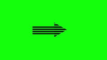 Dynamic green screen arrow dotted animation Pack with flowing arrow-shaped line patterns in seamless motion. Perfect for directional visual effects, overlays. video