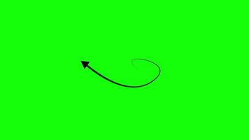 Dynamic green screen arrow dotted animation with flowing arrow-shaped patterns in seamless motion. Perfect for directional visual effects, overlays. video