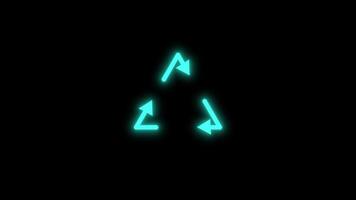 Multi-Directional Glowing arrow dotted animation with flowing arrow-shaped dotted patterns in seamless motion. Perfect for directional visual effects, Triangle arrows overlays. video