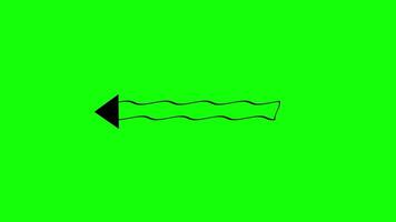 Dynamic green screen Wavy arrow animation with flowing arrow-shaped dotted patterns in seamless motion. Perfect for directional visual effects, overlays. video