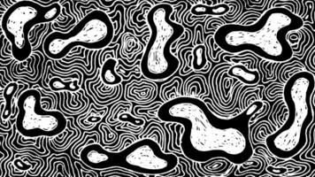 branco perverso mão desenhado abstrato fluido linha padronizar irregular forma rabisco fundo animação video
