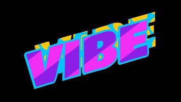 abstrakt retro mönster ord atmosfär typografi animering video