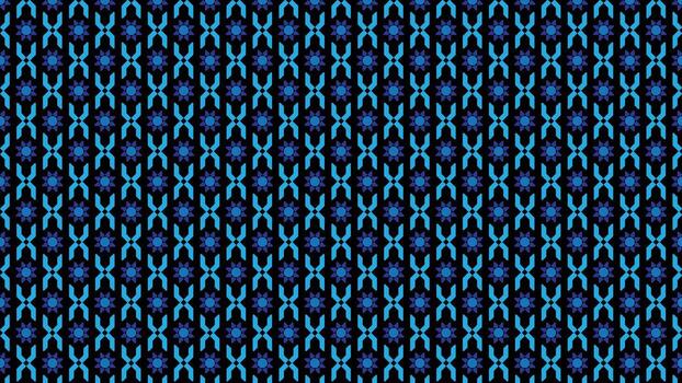 Abstract Blue Geometric Pattern on a Black Background vector