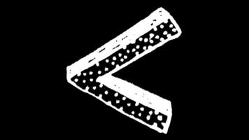 branco perverso mão desenhado 3d padronizar seta retro forma elemento rabisco animação video