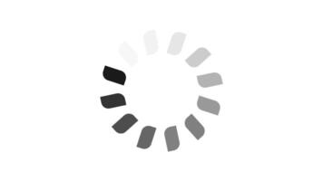 cerchio Caricamento in corso bar animazione o scaricamento progresso video