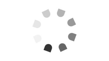 circle loading animation with white background, Circle loading animation video
