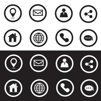 Web Icon set vector