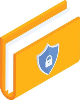 Secure Folder with Shield vector