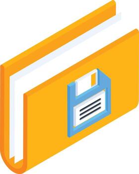 Save Folder Icon vector