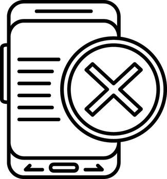 cancelar operación botón vector