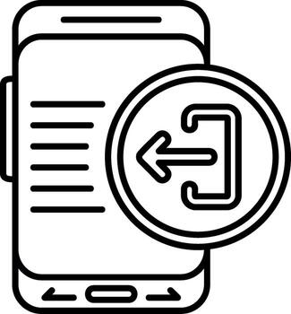 icono de puerta de salida vector