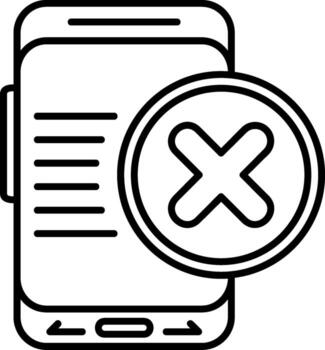 error mensaje icono vector