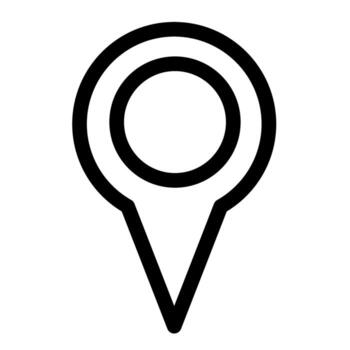 mapa marcador ubicación puntero icono vector