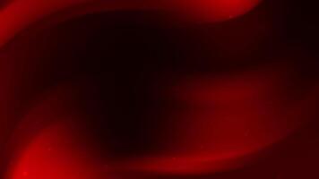 svart och röd Vinka bakgrund med strömmande kurvor och flytande ljus partiklar idealisk för lyx branding mönster eller ny år firande teman i modern digital media projekt video
