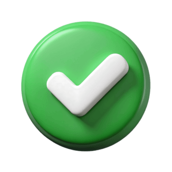 3d rendere di un' verde dai un'occhiata marchio pulsante, simboleggiante approvazione, conferma, e riuscito convalida isolato su trasparente sfondo png