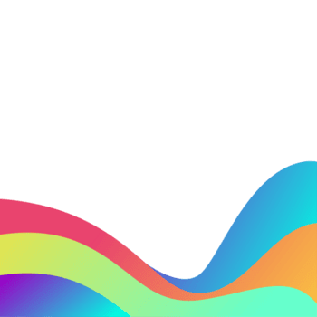 gradiente arco Iris respingo canto com em branco Centro png