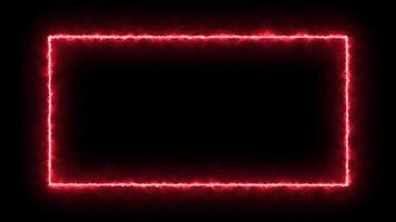 piazza rosso telaio impostato contro un' nero sfondo video