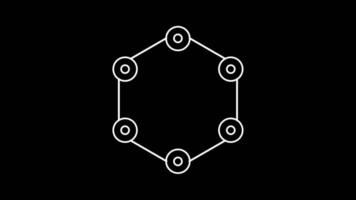 Animated Framework icons in thin line style video