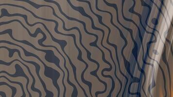 bronze profundo azul abstrato fundo animação características fluido linhas e sutil cor turnos criando uma calmante visual efeito video