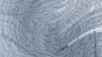 dämpad blå harmonier abstrakt ljus blå Vinka mönster krusningar och böljar försiktigt, skapande en lugnande bakgrund textur video