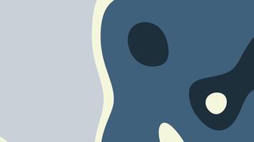 azul floración resumen en capas formas animación con suave transiciones en apagado azul y crema colores para antecedentes video