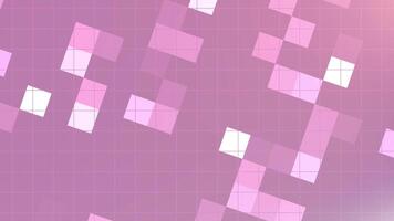 bär Marin dynamisk rosa lutning kvadrater bakgrund med rutnät animering för modern presentationer och projekt video