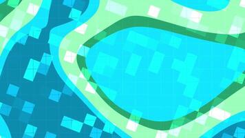 agua cambio resumen movimiento antecedentes animación con geométrico formas y suave transiciones crea un moderno Mira video