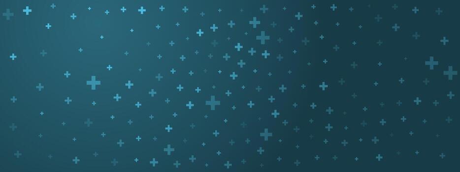 Abstract Navy Blue Background with Math Grid and Cross Pattern for Healthcare, Tech, and Education Design or Wallpaper. Dark mode medical apps or night interfaces. Subtle shimmer effect. vector