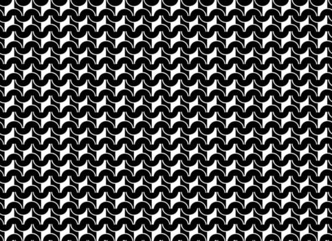 sin costura moderno modelo presentando curvo ola formas en un circular interconectado cuadrícula arreglo vector