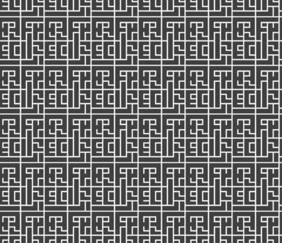 cuadrado sin costura modelo con cúfico estilo gratis tipografía utilizando estructurado negrita golpes y visual simetría vector