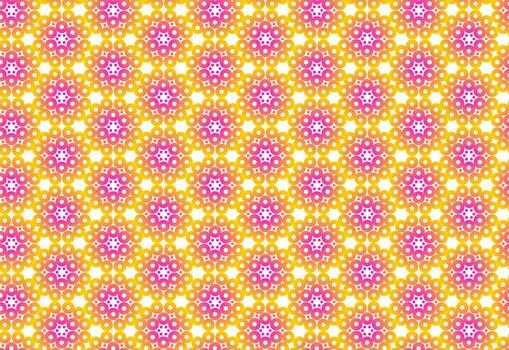 sin costura resumen modelo de circular puntos y anillos arreglado en armonioso equilibrado simétrico diseño vector