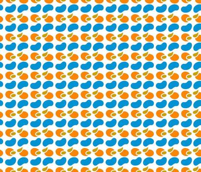 sin costura redondeado modelo de resumen burbuja estilo formas con fluido curvas y equilibrado visual composición vector