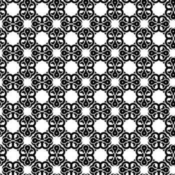 sin costura ornamental modelo con concéntrico círculos y enclavamiento bucles en limpiar contemporáneo estilo vector