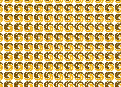 sin costura modelo diseño de espirales y arcos conectado dentro un continuo bucle circular composición vector