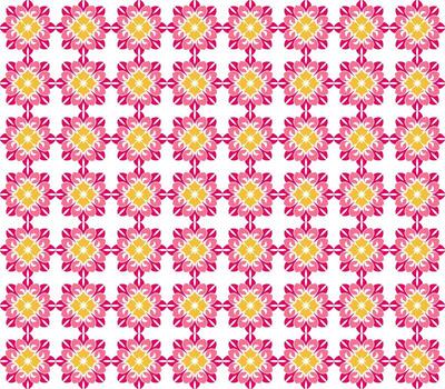 sin costura repitiendo mandala inspirado modelo con redondeado geométrico formas y elegante suave curvas vector